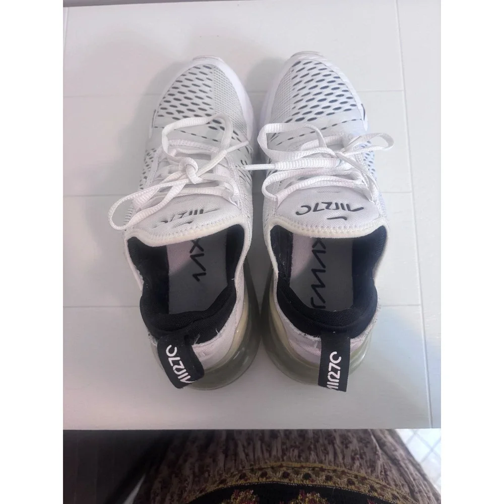Nike Air Max 270 White and Black AH6789-100 Womens Running Shoes Size 8